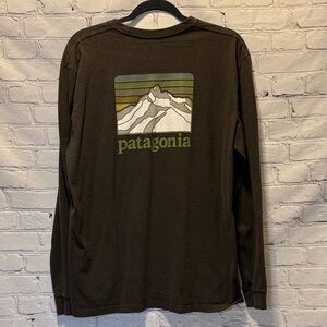 Patagonia Men's Dark Brown Long Sleeve Tee Large